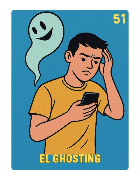 El Ghosting Spooky Lotería card