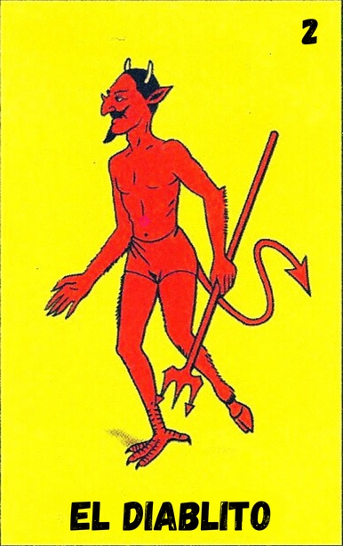 El Diablito, carta tradicional de Lotería