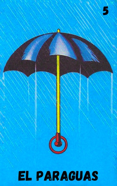 El Paraguas, carta tradicional de Lotería