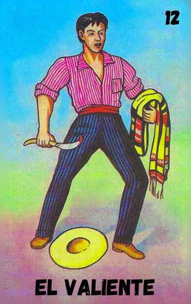 El Valiente, carta tradicional de Lotería