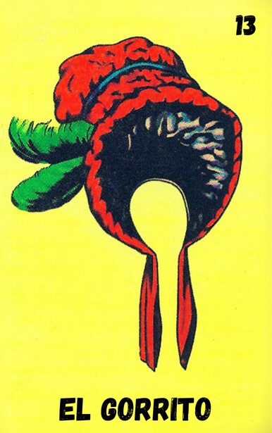 El Gorrito, carta tradicional de Lotería