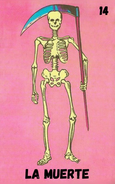 La Muerte, carta tradicional de Lotería