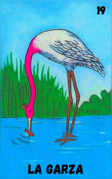 La Garza, carta tradicional de Lotería