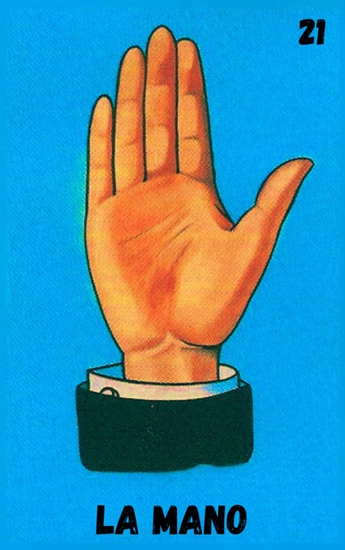 La Mano, carta tradicional de Lotería