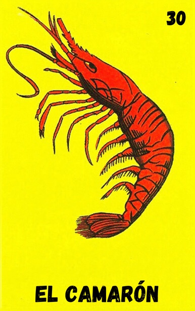 El Camarón, carta tradicional de Lotería