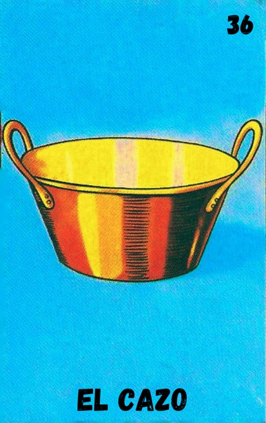 El Cazo, carta tradicional de Lotería