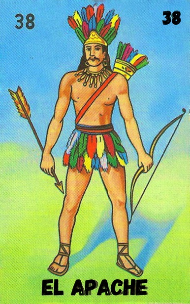 El Apache, carta tradicional de Lotería