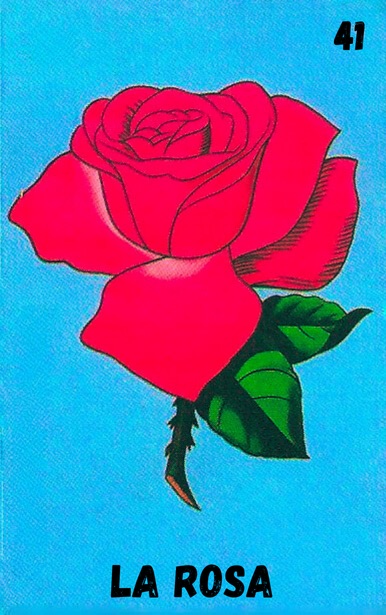La Rosa, carta tradicional de Lotería
