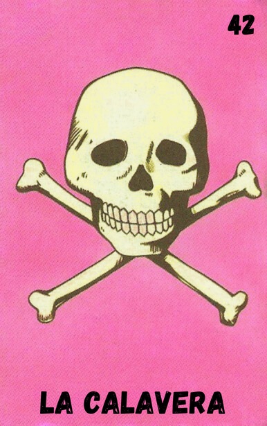 La Calavera, carta tradicional de Lotería