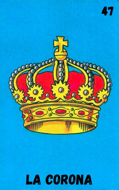 La Corona, carta tradicional de Lotería