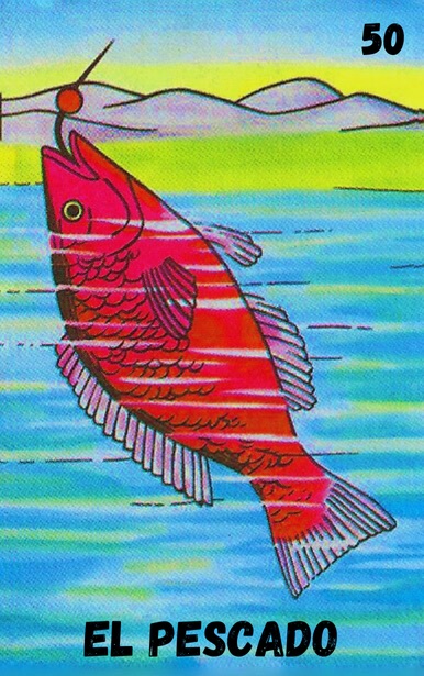 El Pescado, carta tradicional de Lotería